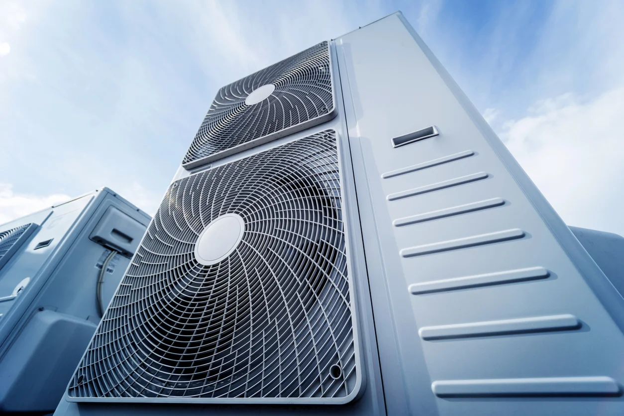 Commercial HVAC installation