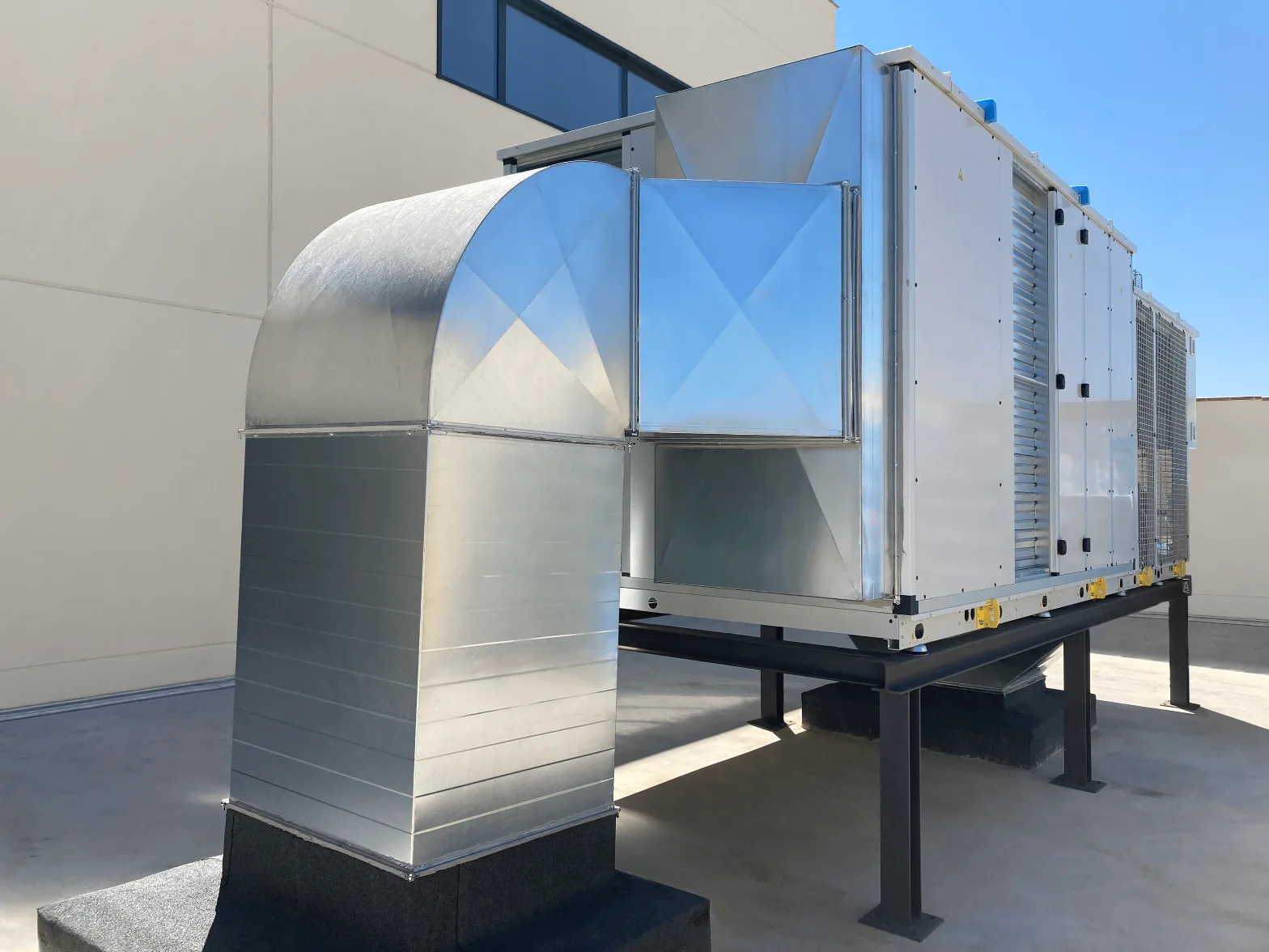 Commercial HVAC installation
